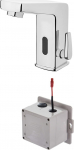 Deante Touchless washbasin mixer with temperature control - 4xAA