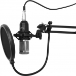 Media-Tech Studio and streaming microphone MT397S silver