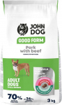 John Dog Good Form Small breeds Pork with beef - dry dog food - 3kg
