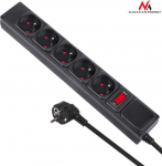 Maclean Power Strip 5 Sockets With Switch MCE219