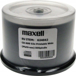 Maxell CD-R 700MB 52x80 min, spindel, płyta do nadruku