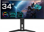 Gigabyte MO34WQC 34" OLED WQHD Curved Gaming Monitor - 3440 x 1440, 175Hz, 0.03ms, KVM, 250 cd/m2, FreeSync Premium Pro, DisplayHDR True Black 400, HDMI 2.1, Displayport 1.4