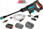 Gardena - GARDENA Battery Medium-Pressure Washer AquaClean 24/18V P4A Ready-To-Use Set