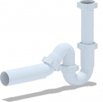 Ani_Plast Plautuvės sifonas 11/2x40. vamzdelis &oslash;50