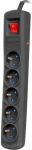 Armac Power strip ARC5 1,5 m ARC5/15/CZ black
