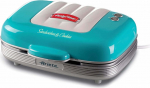 Ariete 1972 Sandwiches & Cookies Party Time, Multifunction Electric Griddle, 700 Watt, 3 non-stick and interchangeable plates, Blue