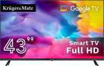No Name Telewizor Kruger&Matz 43" FHD Google TV,  DVB-T2/S2/T/C   H.265 HEVC