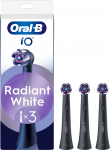 Oral B - iO Series Radiant White Replacement Brush Heads - Black - 3 count