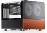 Jonsbo V12 BLACK computer case Black, Wood