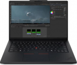 Lenovo ThinkPad P14s G7 Intel | Black | 14.5 " | IPS | WUXGA | 1920 x 1200 pixels | Anti-glare | Intel Core Ultra 7 | 366H | 32 GB | LPCAMM2 LPDDR5X | Solid-state drive capacity 1000 GB | NVIDIA RTX PRO 1000 Blackwell Generation | GDDR7 | 8 GB | Wind ...