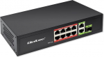 Qoltec SWITCH 8x RJ45 PoE 2x RJ45 Uplink 1x SFP