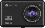 Navitel Dashcam with Wi-Fi, GPS-informer, and digital speedometer R980 4K IPS display 3''; 854x480; Touchscreen Maps included GPS (satellite)