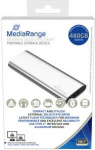 No Name MediaRange MR1102 external solid state drive 480 GB USB Type-C 3.2 Gen 2 (3.1 Gen 2) Silver
