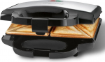 Clatronic ST 3778 sandwich maker 750 W Black, Stainless steel