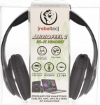 Rebeltec Stereo Headset with microphone, 4pin mini jack AUDIOFEEL2 BLACK