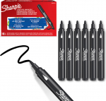 Sharpie - Creative Marker Acrylic Paint Pens - Bullet Tip Water-Based Paint Markers - Black - 6 Count (SKU: 2218123)