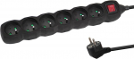 Esperanza ELK218K Power strip 6GN/3M Black