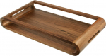 Artelegno VASD Dwustronna taca z drewna orzechowego 27 x 49 cm