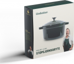 Gladkokken - Cast iron casserole with lid - Deep bottle green - &Oslash;24 cm