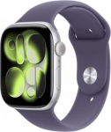 Apple Watch Series 11&nbsp;GPS+Cellular&nbsp;42mm&nbsp;Silver Aluminium Case with Purple Fog Sport Band - S/M