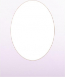 Victoria Collection Passepartout 30x40, ultra white oval