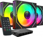 Tacens Mars Gaming MF3DPROKIT computer cooling system Computer case Fan 12 cm Black