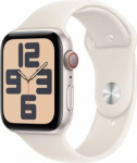 Apple Watch SE GPS + Cellular 40 mm Starlight Aluminium Case with Starlight Sport Band - M/L