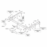 Priekabos kablys (farkopas) BRINK 569600 Opel Astra J