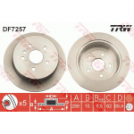 Stabdžių diskas TRW DF7257