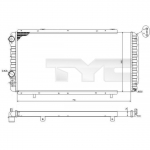Variklio au&scaron;inimo radiatorius TYC 709-0014-R