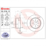 Stabdžių diskas BREMBO 08.5748.10