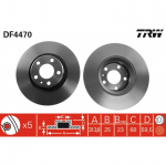 Stabdžių diskas TRW DF4470