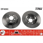 Stabdžių diskas TRW DF4263