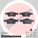 Diskinių stabdžių kaladėlių komplektas ZIMMERMANN 23334.165.1