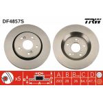 Stabdžių diskas TRW DF4857S
