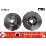 Stabdžių diskas TRW DF1529