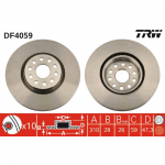 Stabdžių diskas TRW DF4059