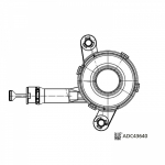 Sankabos centinis darbinis cilindras BLUE PRINT ADC43640
