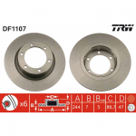 Stabdžių diskas TRW DF1107