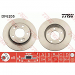 Stabdžių diskas TRW DF6205