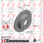 Stabdžių diskas ZIMMERMANN 200.2521.20