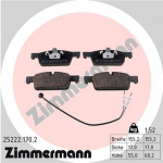 Diskinių stabdžių kaladėlių komplektas ZIMMERMANN 25222.170.2