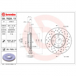 Stabdžių diskas BREMBO 09.7628.1X