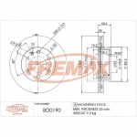 Stabdžių diskas FREMAX BD-0190