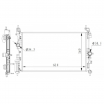 Variklio au&scaron;inimo radiatorius NRF 59272