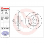 Stabdžių diskas BREMBO 08.D416.11