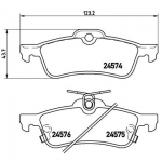 Diskinių stabdžių kaladėlių komplektas BREMBO P 83 087