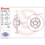 Stabdžių diskas BREMBO 08.9597.17