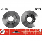 Stabdžių diskas TRW DF4116