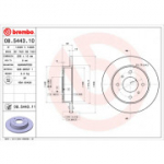 Stabdžių diskas BREMBO 08.5443.11